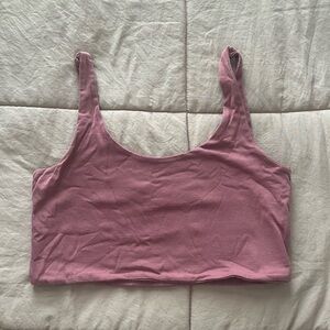Pink cropped Cotton on tanktop